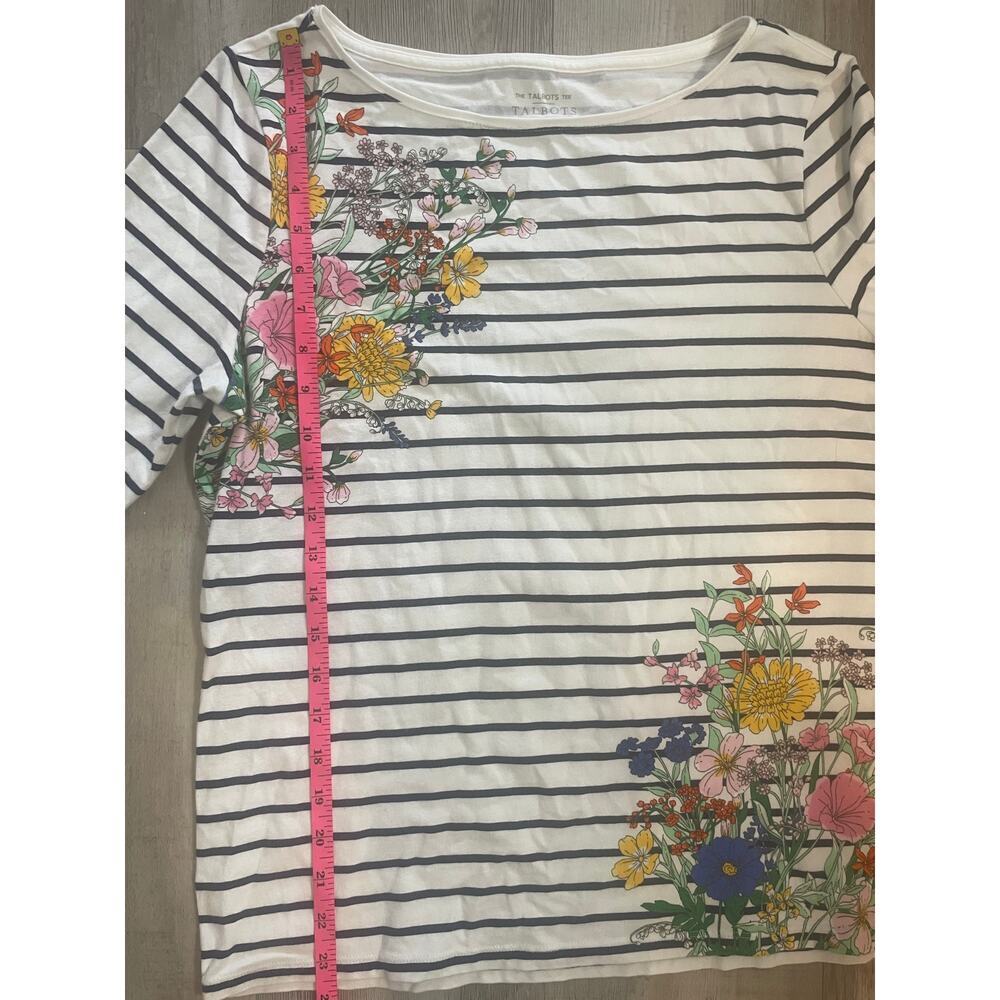 Talbots classic 3/4 length tshirt. Size Large Petitie - Picture 5 of 12